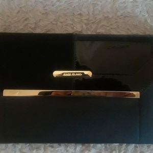 RIVER ISLAND Black Envelope Clutch